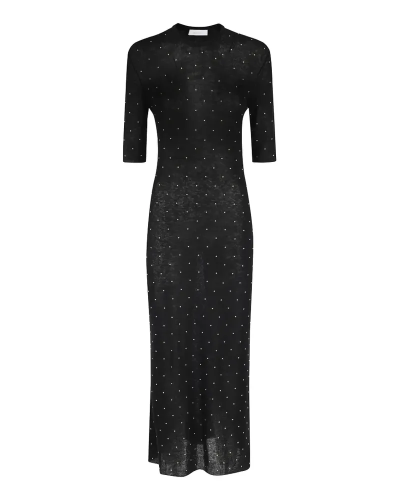 Paco Rabanne Verziertes Maxikleid - Schwarz Schwarz