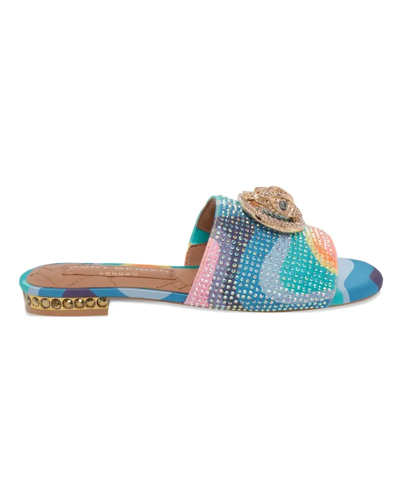 Kurt Geiger Chelsea crystal-embellishment logo sandals - Blau Blau