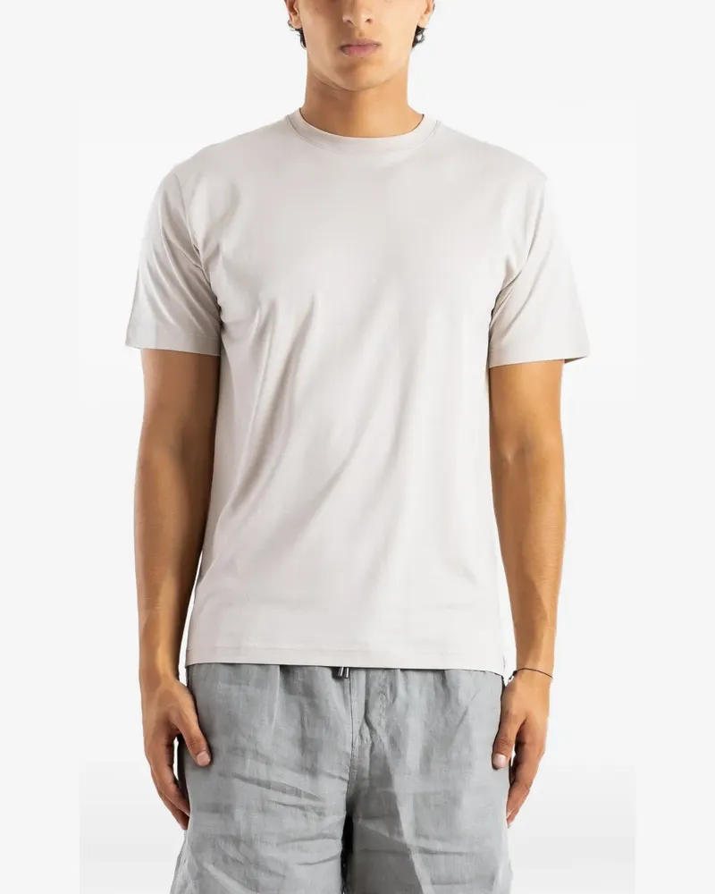 Handvaerk crew-neck short-sleeve T-shirt - Nude Nude