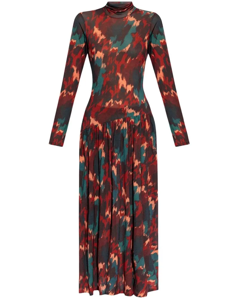 Ulla Johnson Fernanda Kleid mit grafischem Print - Rot Rot