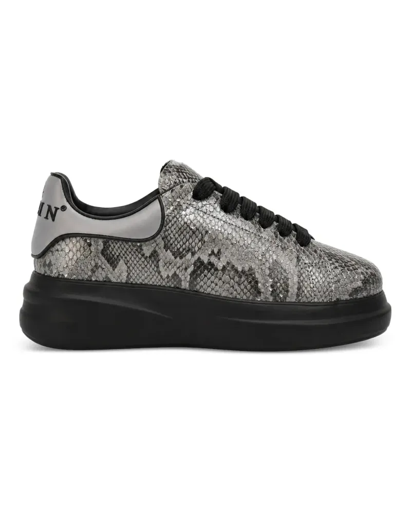 Philipp Plein Roccia Sneakers mit Python-Print - Grau Grau