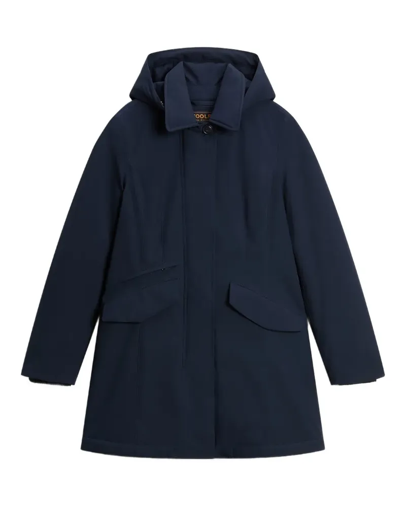 Woolrich Mantel mit abnehmbarer Kapuze - Blau Blau