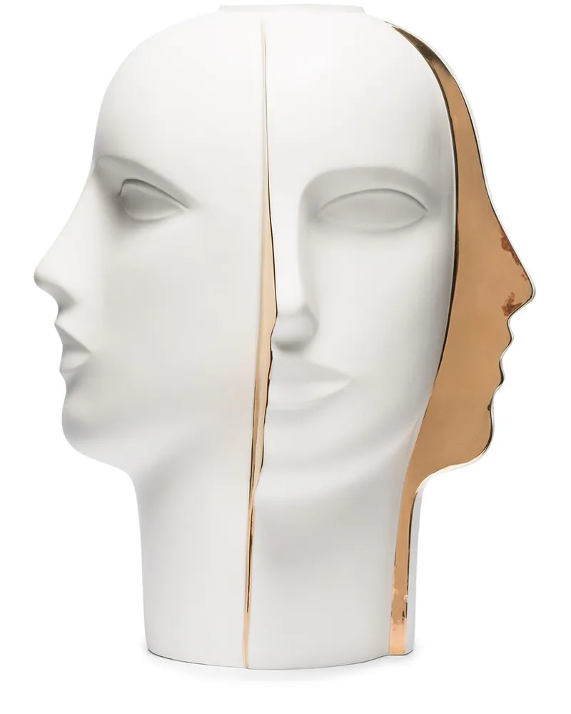 Jonathan Adler Split Vase aus Keramik - Weiß Weiß