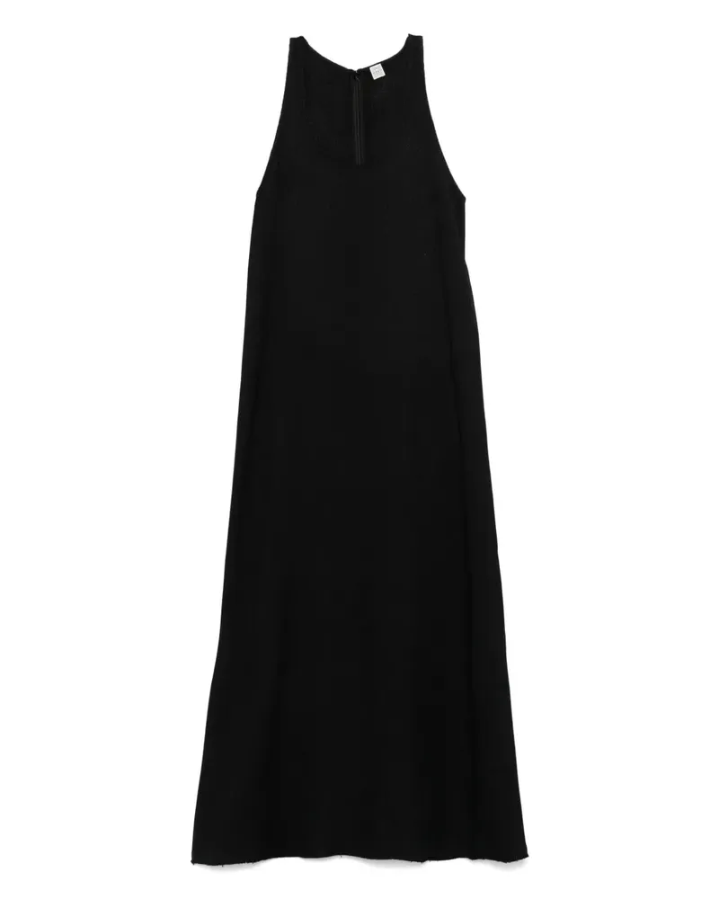 Totême Ärmelloses Midikleid - Schwarz Schwarz