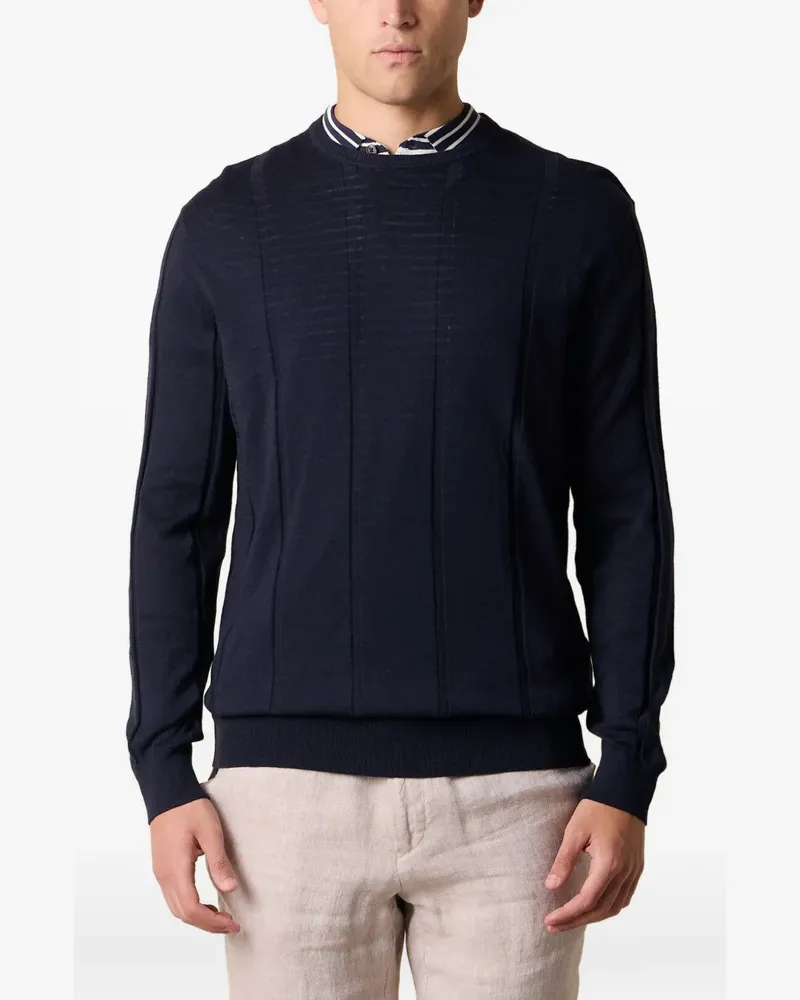 Brooks Brothers Gerippter Pullover - Blau Blau