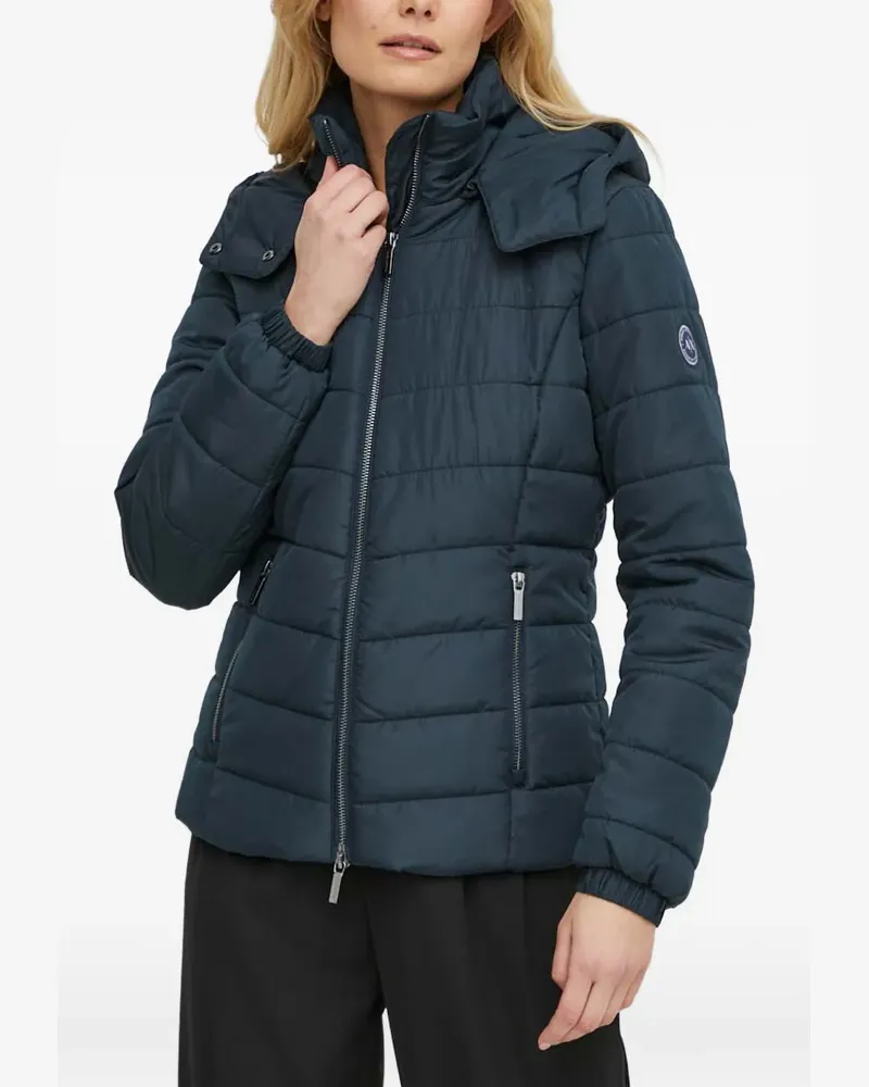 Armani Exchange hooded quilted puffer jacket - Blau Blau