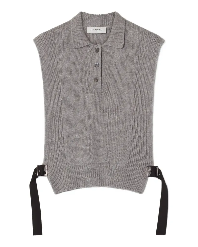 Lanvin Pullover mit gerippten Details - Grau Grau