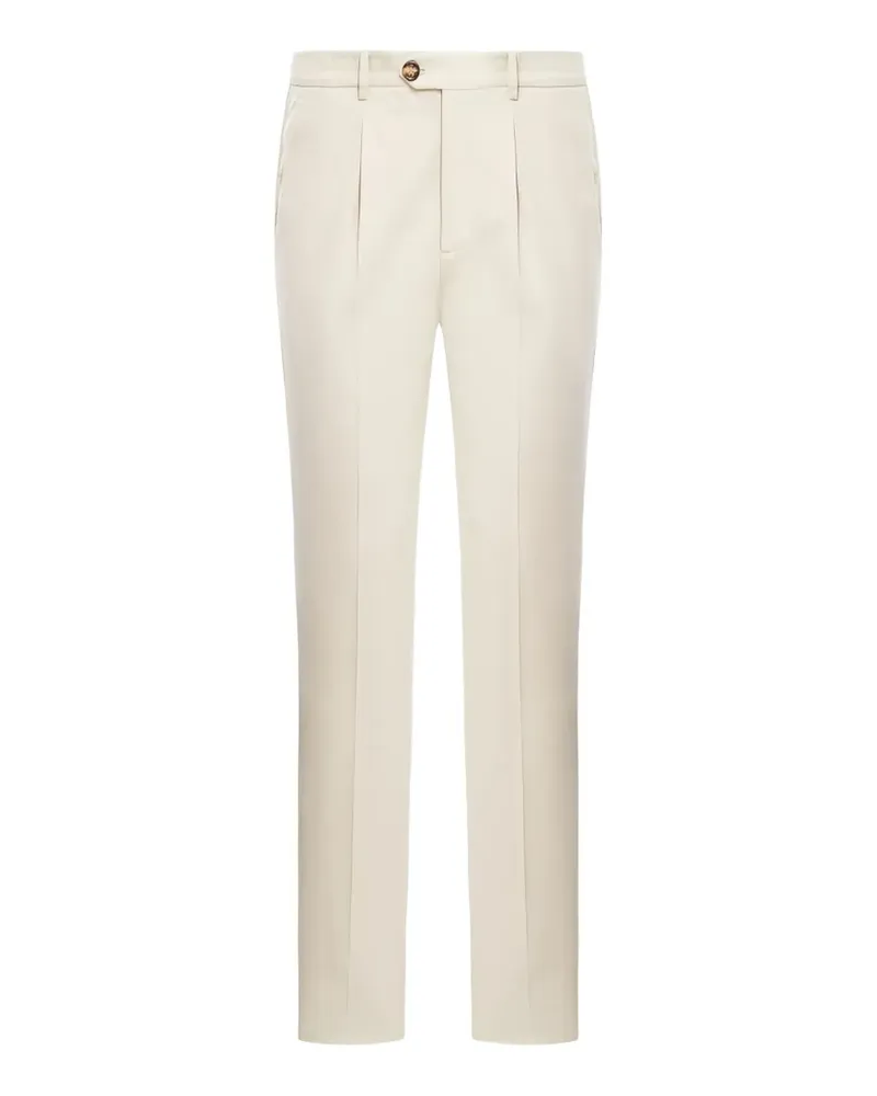 Brunello Cucinelli pleated tailored trousers - Weiß Weiß