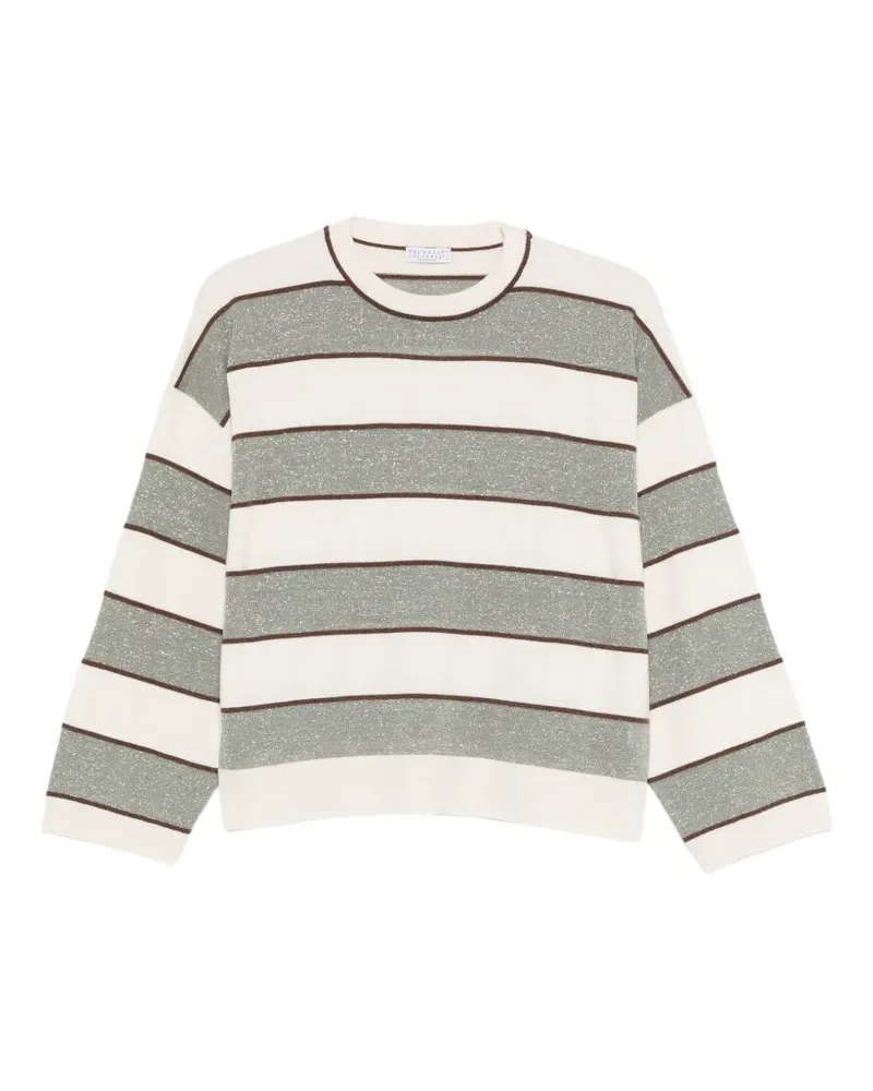 Brunello Cucinelli striped knitwear - Nude Nude