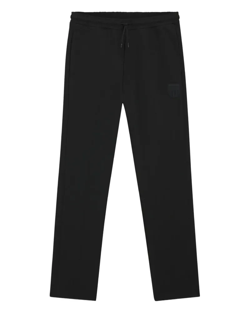 HUGO BOSS ribbed logo track pants - Schwarz Schwarz