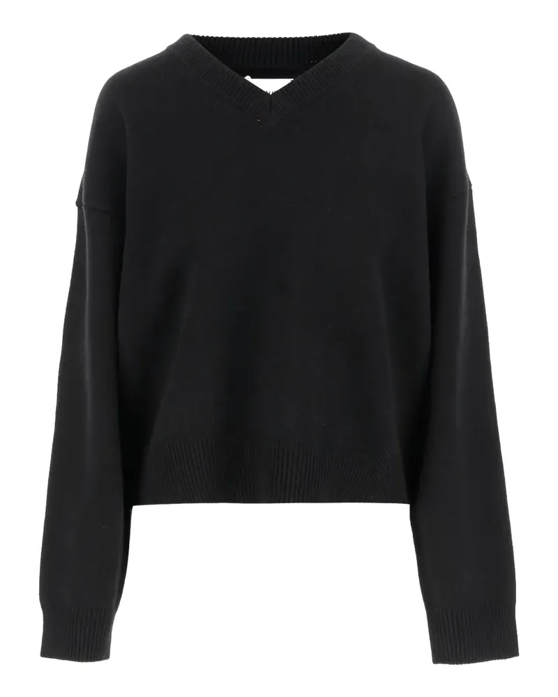 ARMARIUM Kaschmirpullover mit V-Ausschnitt - Schwarz Schwarz