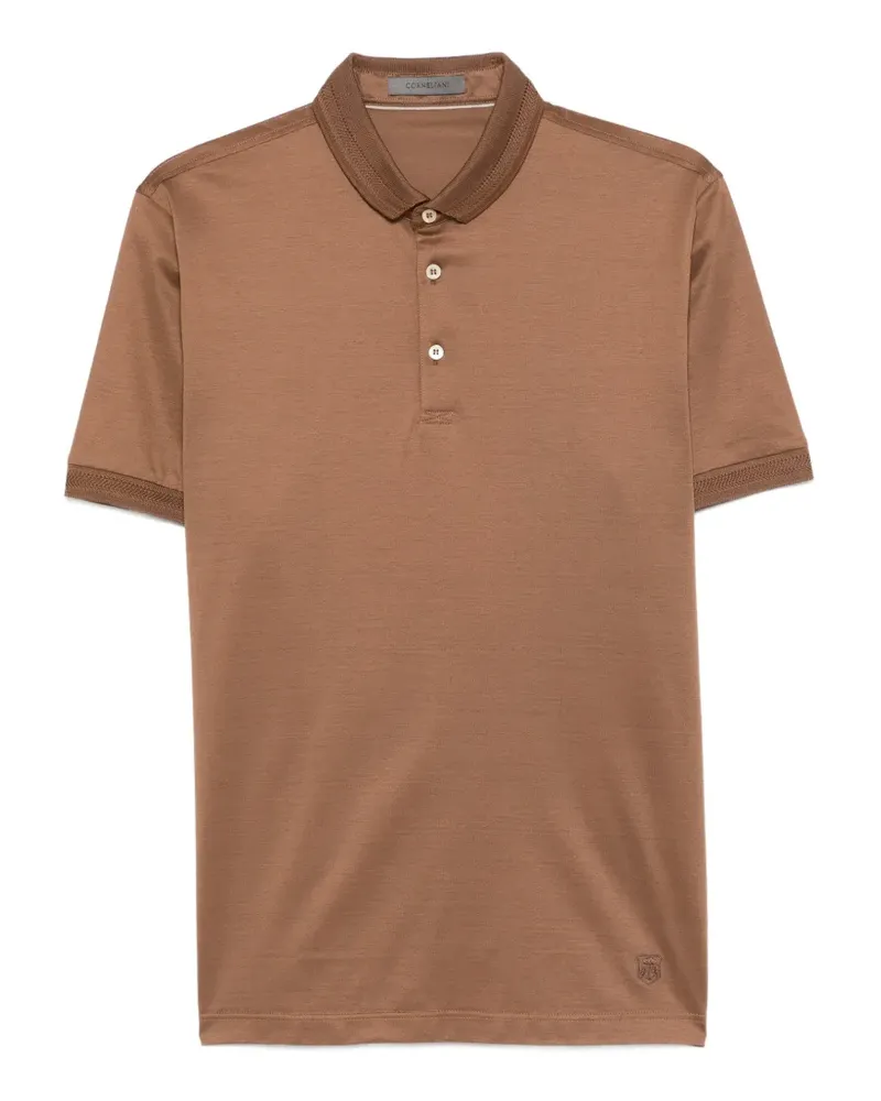 Corneliani Poloshirt mit Knopfleiste - Braun Braun