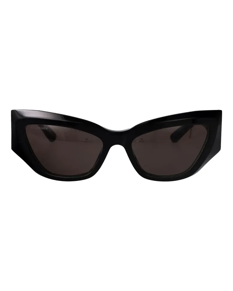 Balenciaga bb-logo geometric-frame sunglasses - Schwarz Schwarz