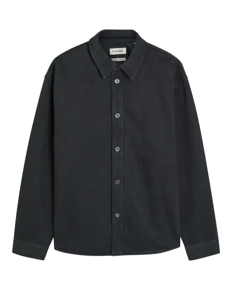Frame Denim Klassische Jeans-Hemdjacke - Schwarz Schwarz