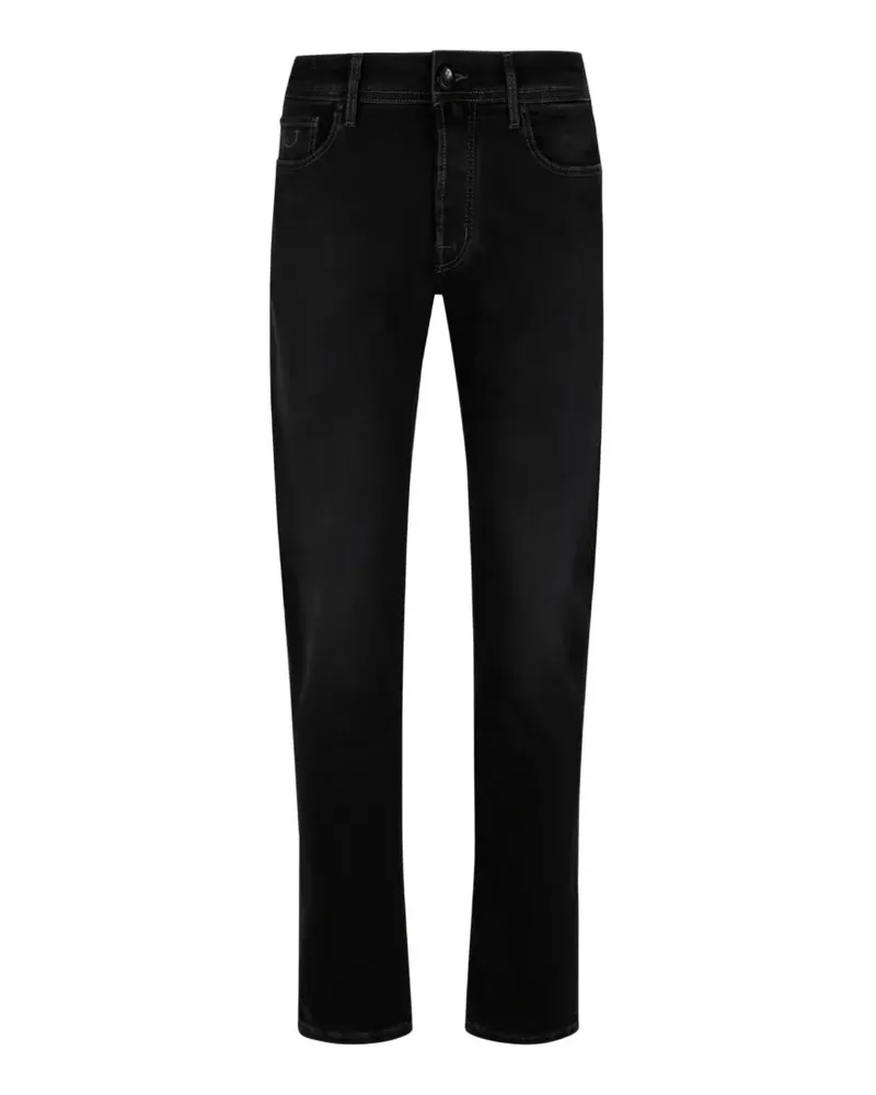 Jacob Cohën Ausgeblichene Five-Pocket-Jeans - Schwarz Schwarz