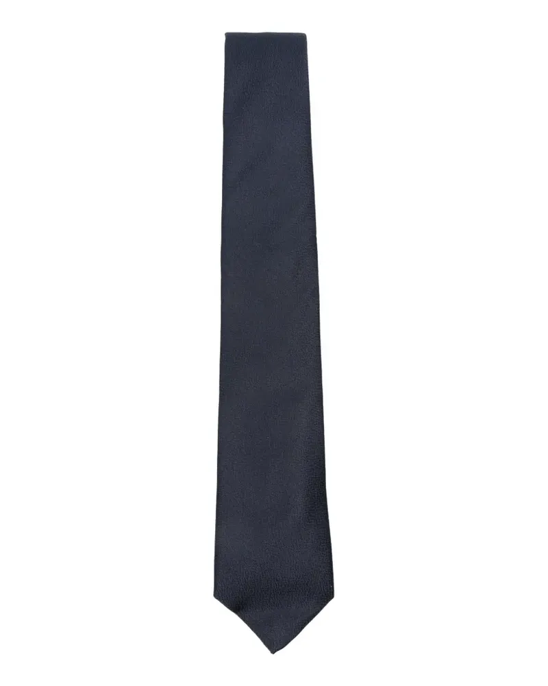 Canali textured-finish tie - Blau Blau