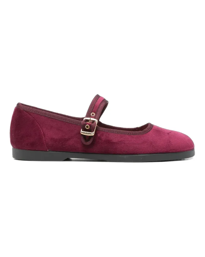 Victoria buckle-strap ballet flats - Rot Rot
