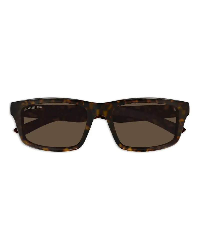 Balenciaga Sonnenbrille mit eckigem Gestell - Braun Braun
