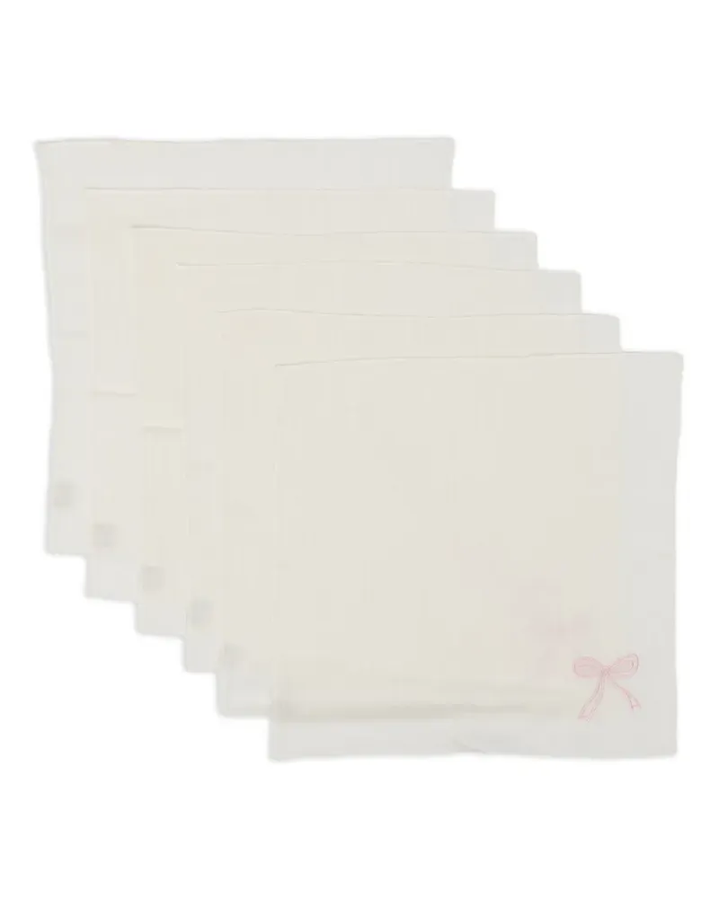 Bambah Jollie Servietten (6er-Set) - Weiß Weiß