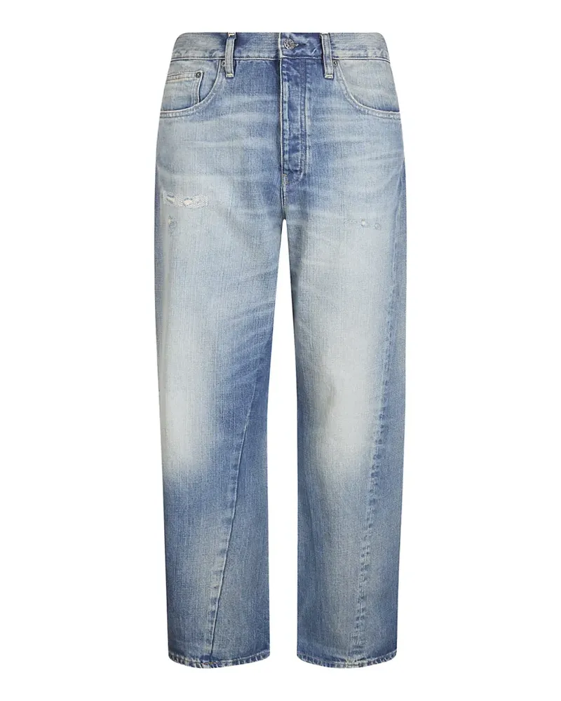 Sunflower twist detail wide jeans - Blau Blau