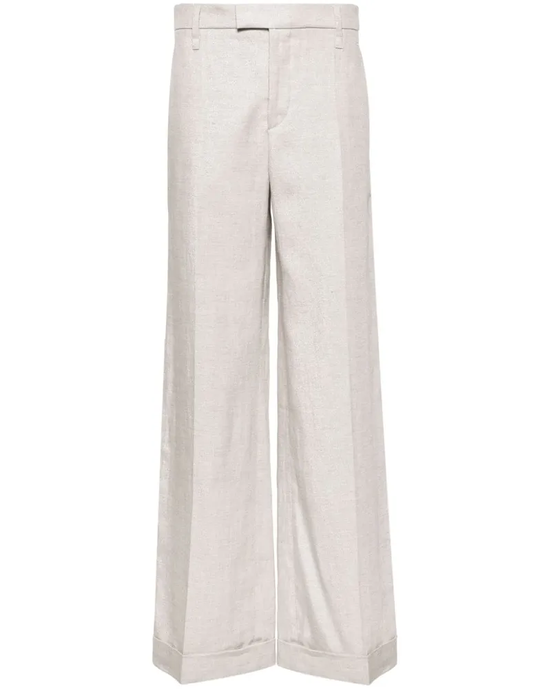 Brunello Cucinelli Hose mit weitem Bein - Grau Grau