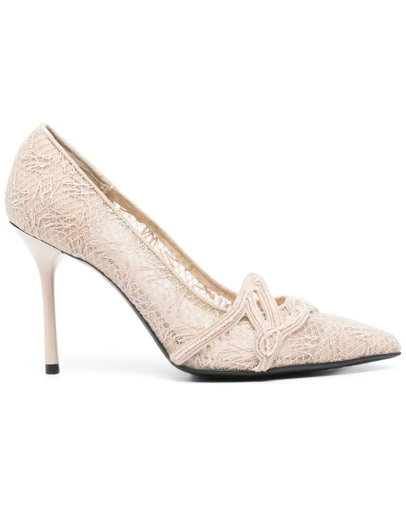 Karl Lagerfeld Sarabande Sandalen 100mm - Nude Nude