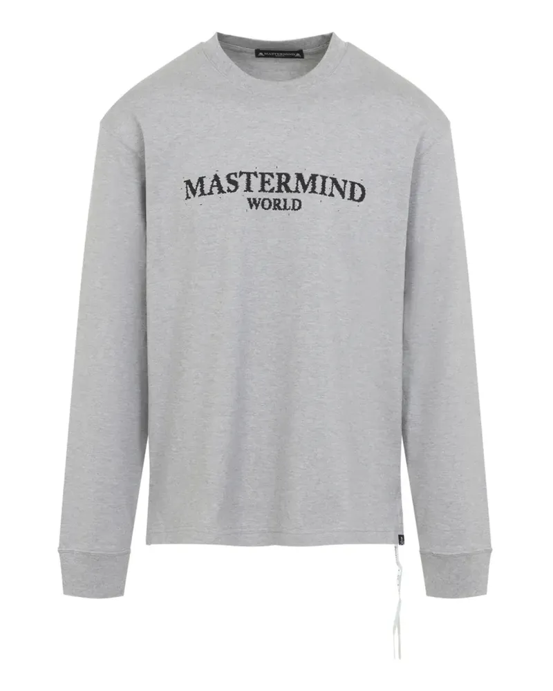 Mastermind World Sweatshirt mit Logo- und Totenkopf-Print - Grau Grau