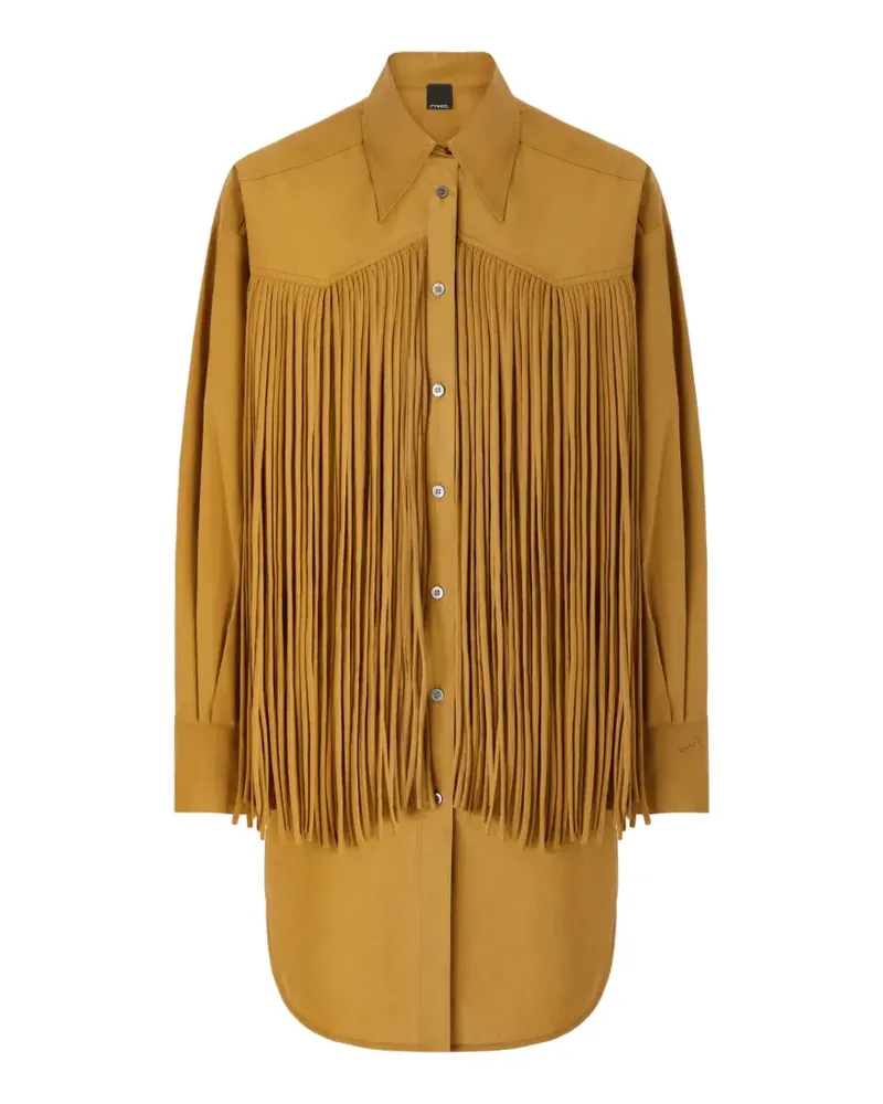 Pinko fringe cotton dress - Nude Nude