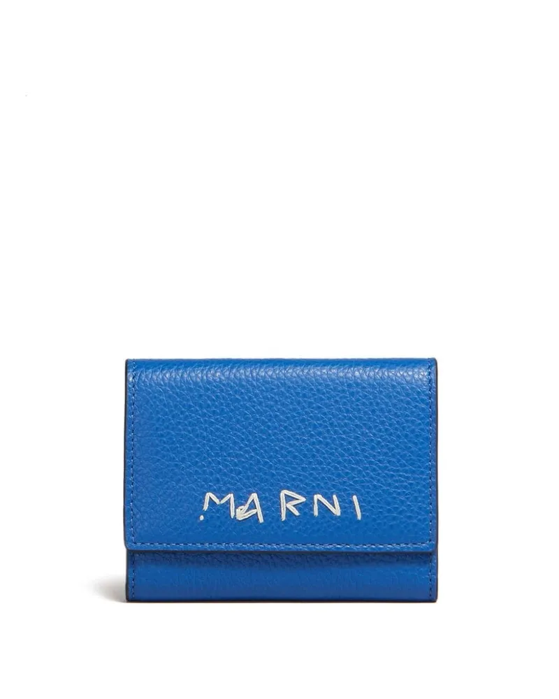 Marni Schlüsseletui mit Logo-Stickerei - Blau Blau