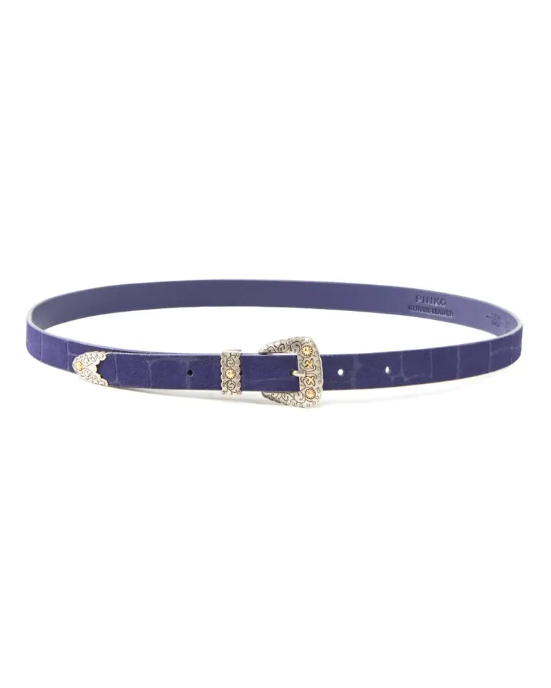 Pinko Aura buckle leather belt - Violett Violett