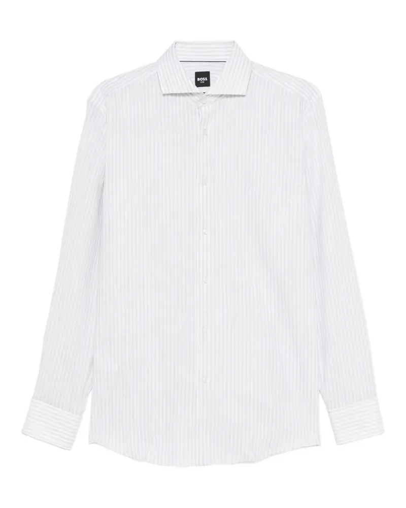 HUGO BOSS Gestreiftes H-Hank Hemd - Nude Nude