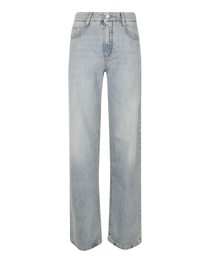 Ermanno Scervino buckled straight-leg jeans - Blau Blau