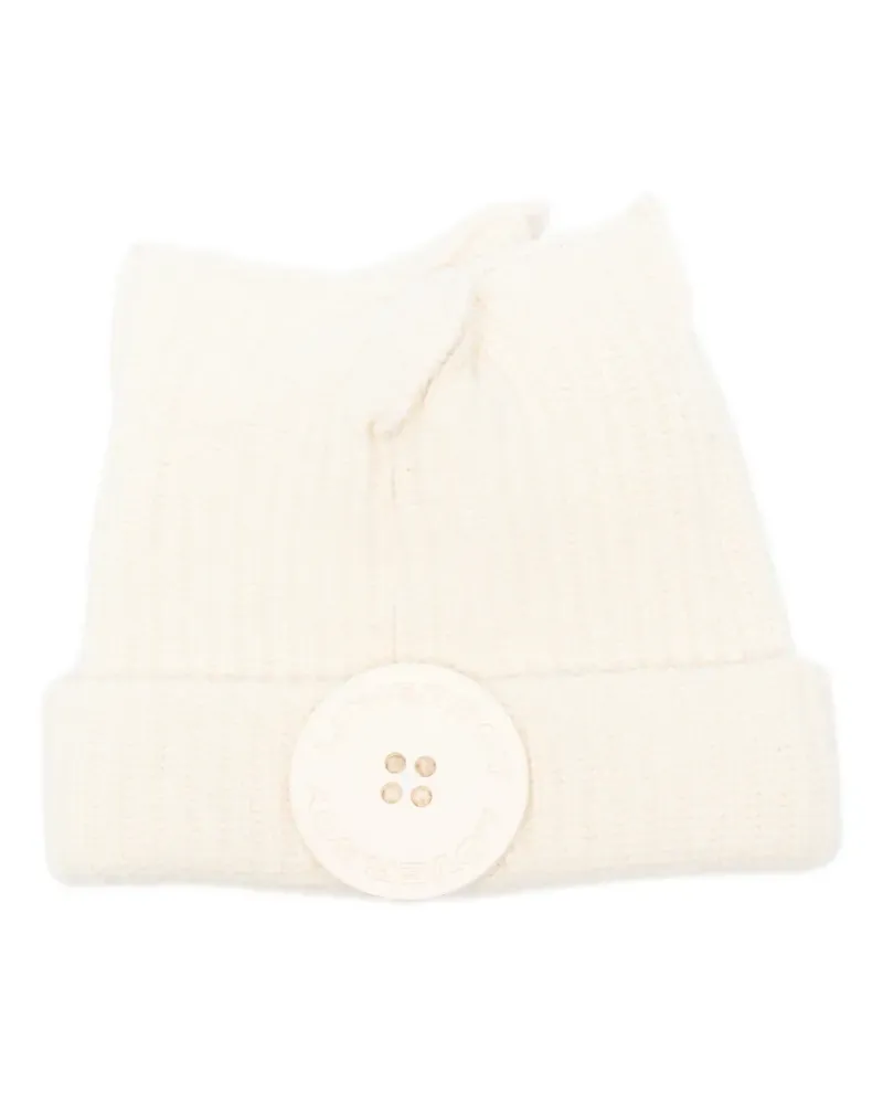 Charles Jeffrey Loverboy Box button beanie - Nude Nude