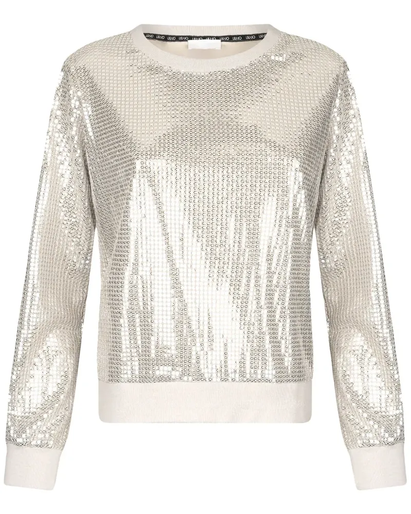 Liu Jo Sweatshirt mit Paillettenverzierung - Nude Nude