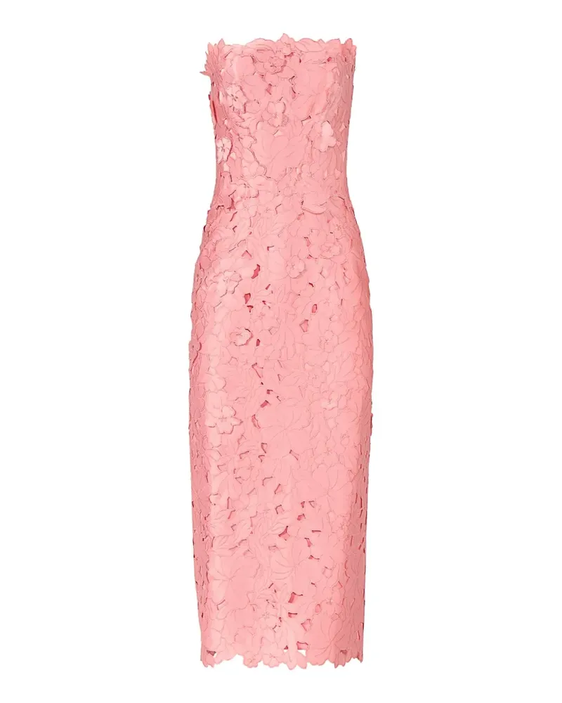 COSTARELLOS Schulterfreies Astelle Midikleid - Rosa Rosa
