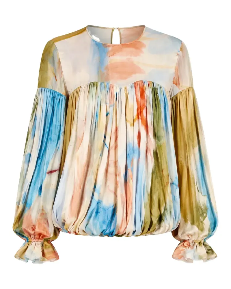 Ulla Johnson Pearl pleated blouse - Nude Nude