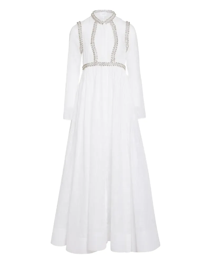 Giambattista Valli Verziertes Maxikleid - Weiß Weiß