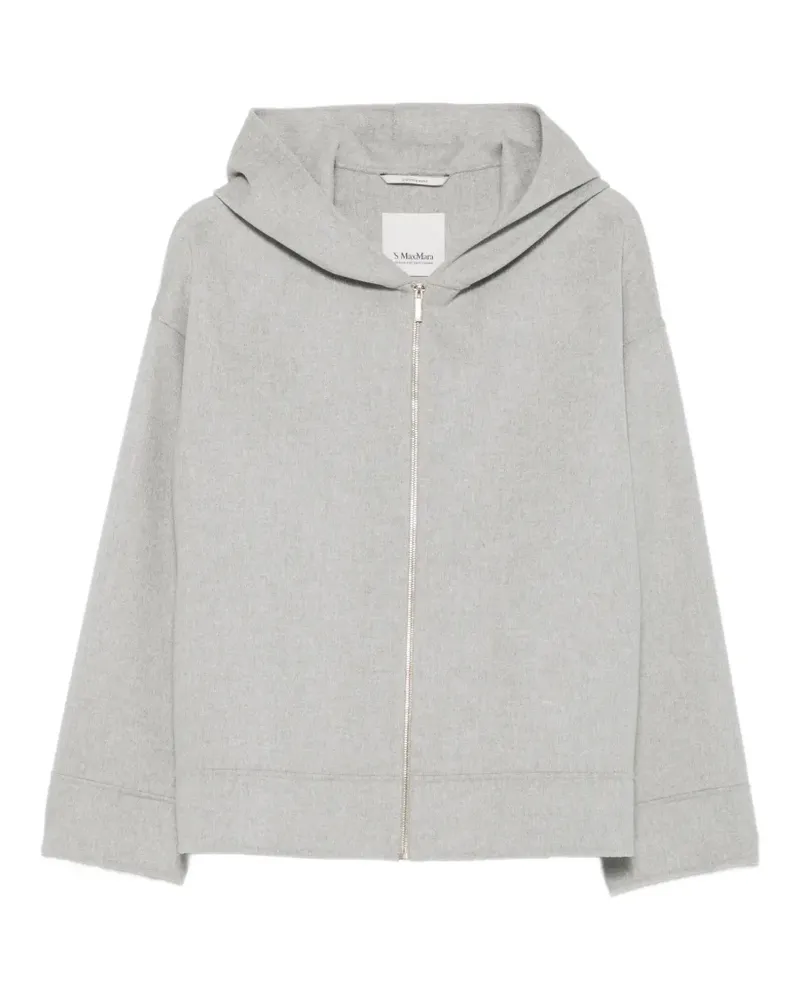 Max Mara Kapuzenjacke mit Reißverschluss - Grau Grau