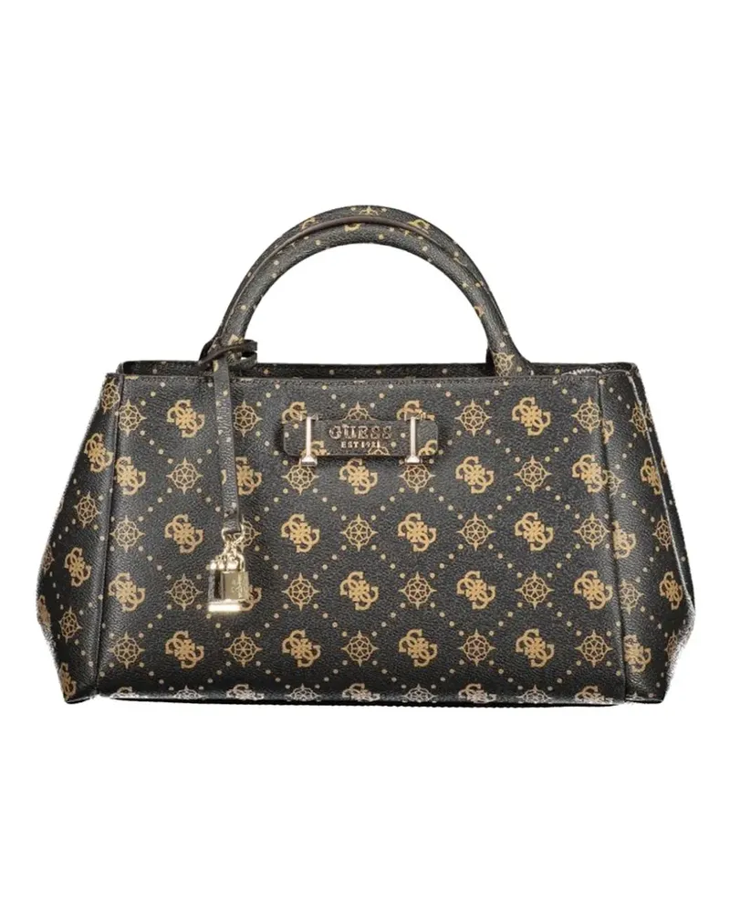 Guess monogram-print tote bag - Braun Braun