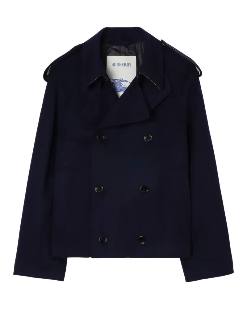 Burberry cashmere Leadenham trench jacket - Blau Blau