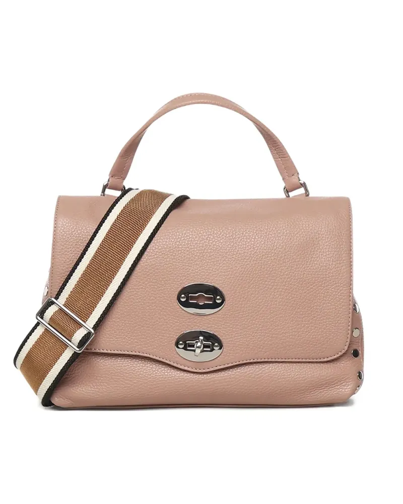 Zanellato Postina Schultertasche mit Nieten - Rosa Rosa
