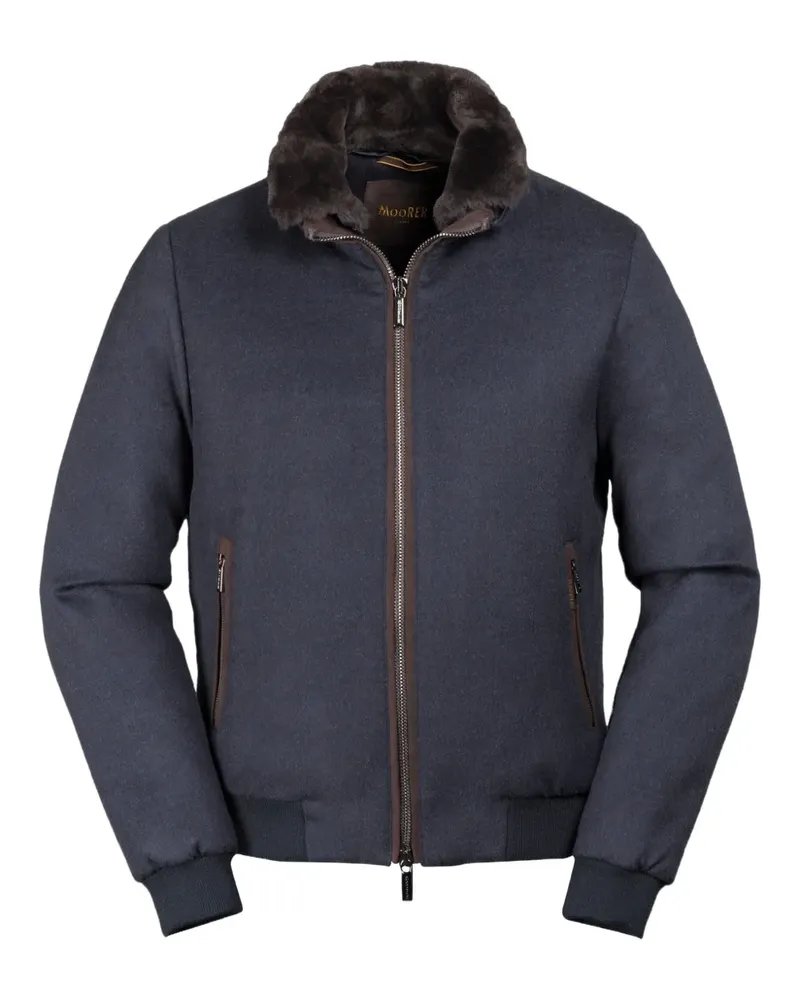 MOORER Bellati cashmere bomber jacket - Blau Blau