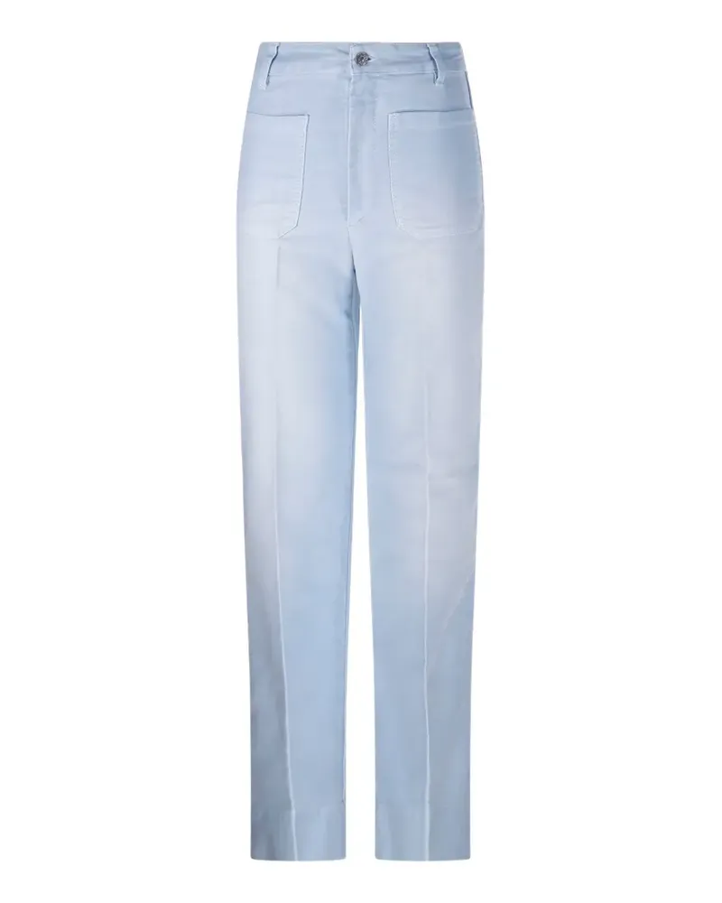 Victoria Beckham Jeans mit aufgesetzter Tasche - Blau Blau