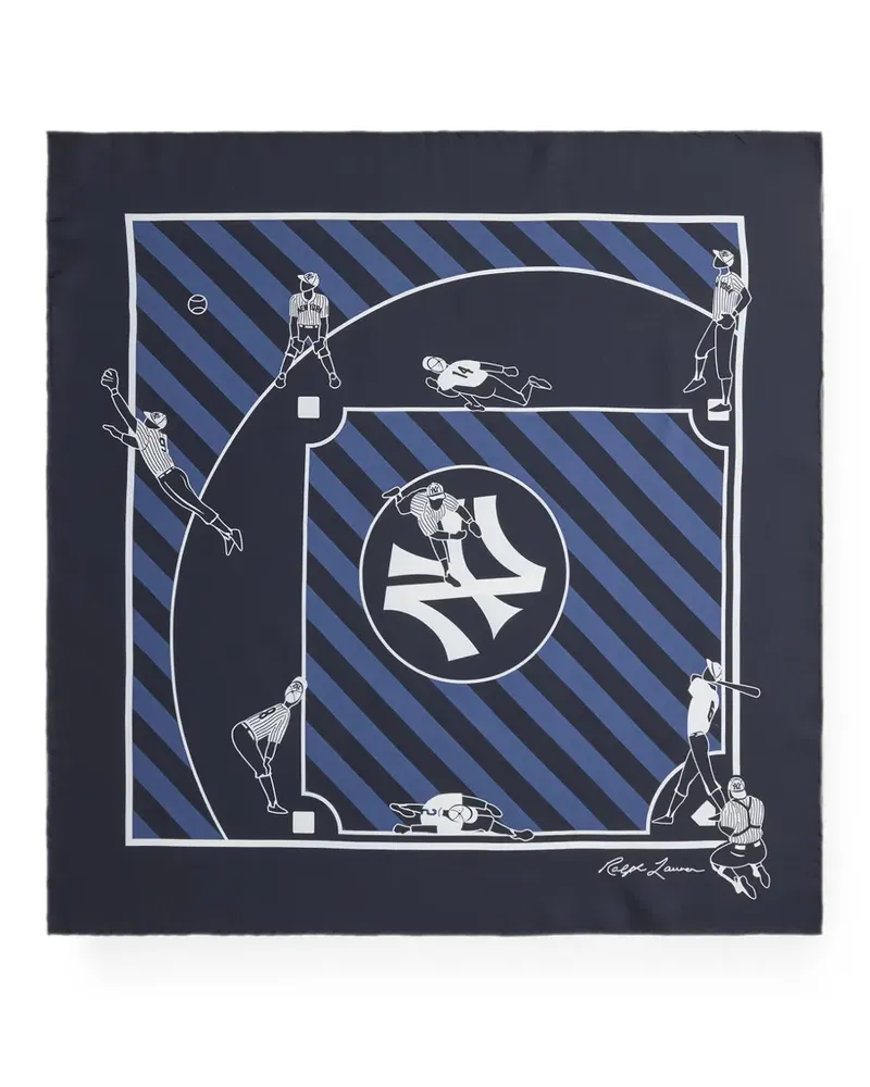 Ralph Lauren Schal mit New York Yankees-Print - Blau Blau