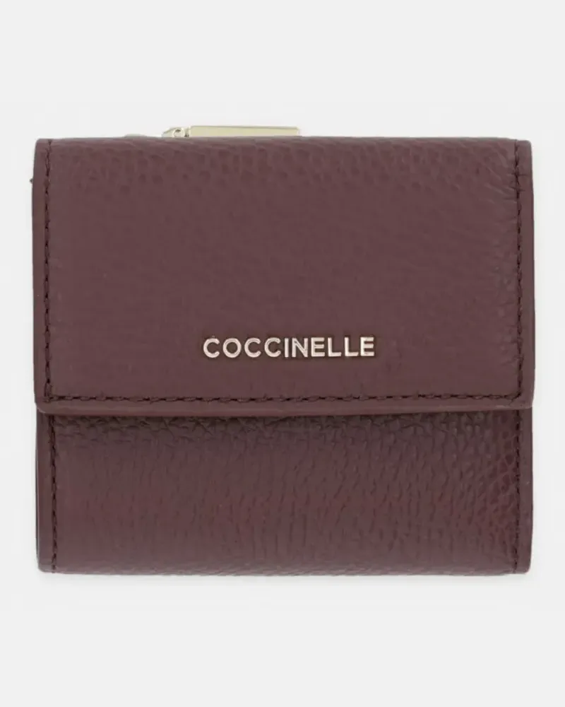 Coccinelle Portemonnaie im Metallic-Look - Violett Violett