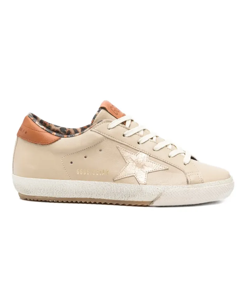 Golden Goose Super-Star animal-print sneakers - Nude Nude