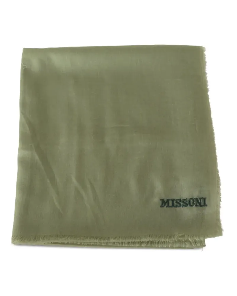 Missoni Ausgefranster Schal - Grün Grün