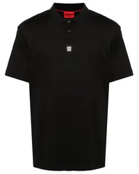 HUGO BOSS Poloshirt mit Interlock-Detail Schwarz