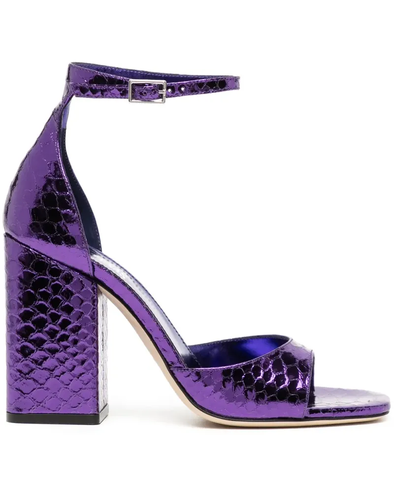 Paris Texas Fiona Sandalen im Metallic-Look 100mm - Violett Violett