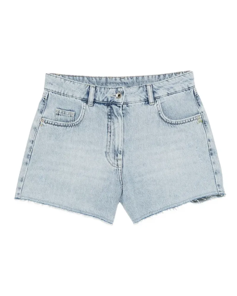 Patrizia Pepe frayed-hem shorts - Blau Blau